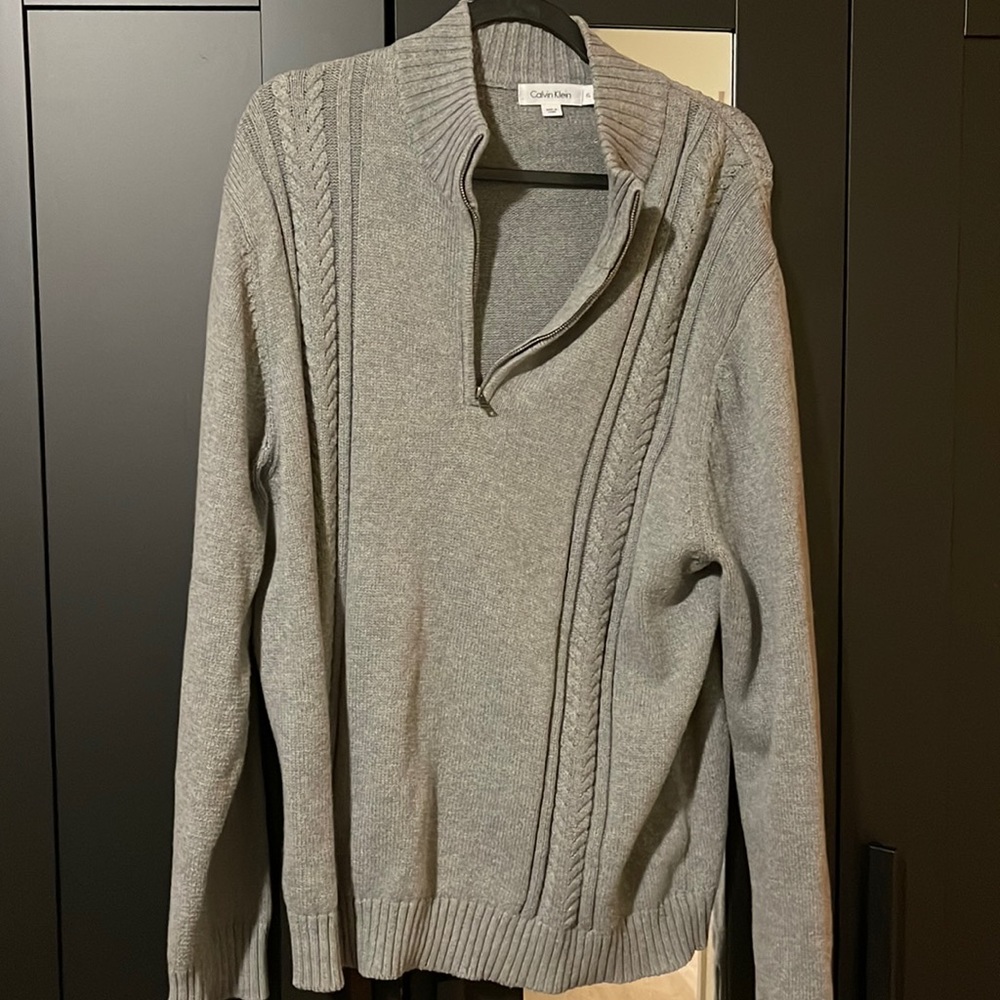 Mens Calvin Klein half zip pullover